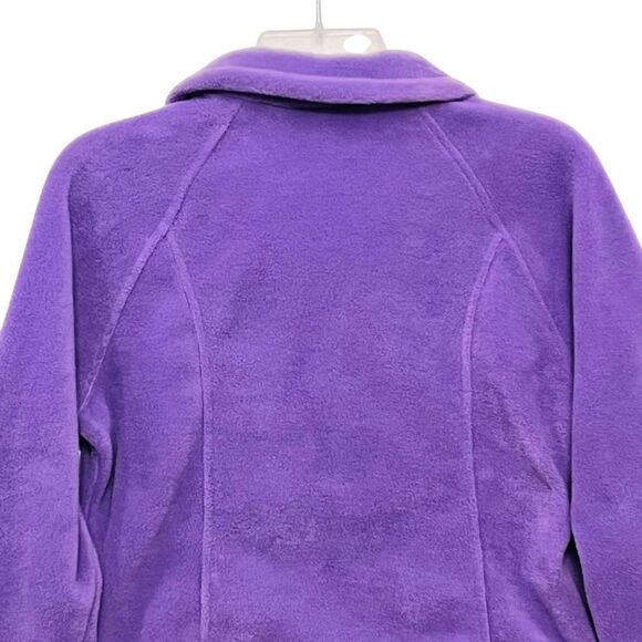 NEW Columbia Purple Fleece Jacket Sz 14/16 Girl Pockets Full Zip Coat - Picture 6 of 12